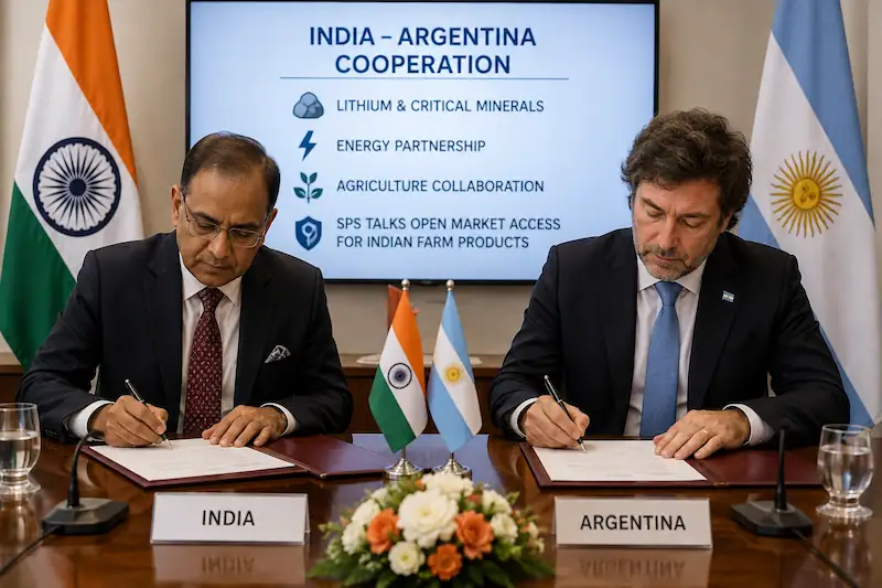 India-Argentina Deepen Trade Partnership with Focus on Lithium, Agriculture, Pharma and Digital Technology