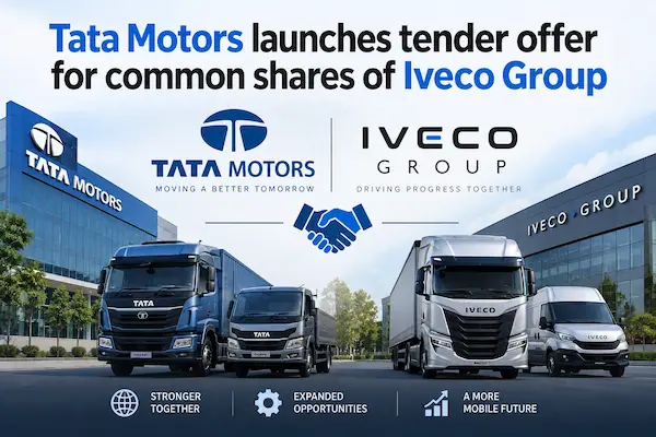 Tata Motors Launches Tender Offer for Iveco Group Common Shares at €14.10 Each