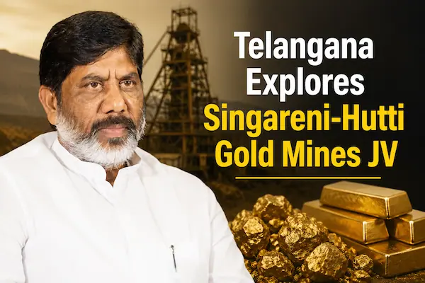 Telangana Explores Singareni-Hutti Gold Mines JV for Future Gold Mining Projects